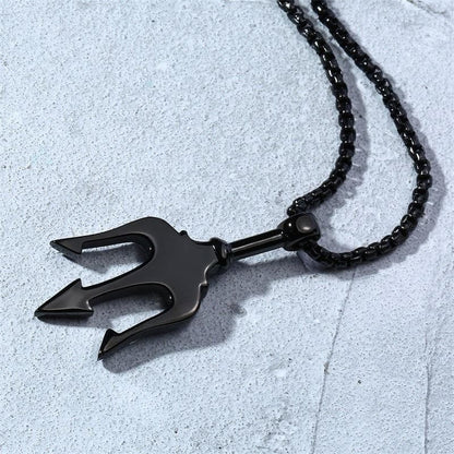 Pendant Necklaces Ancient Greece Trident Stainless Steel Necklace Ancient Treasures Ancientreasures Viking Odin Thor Mjolnir Celtic Ancient Egypt Norse Norse Mythology