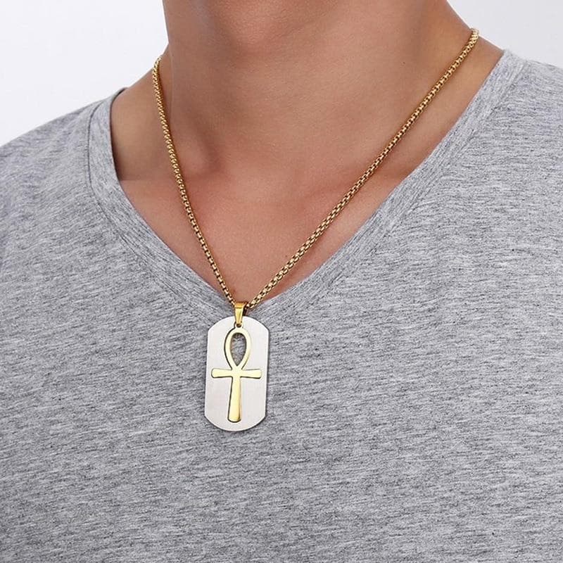 Ancient Egypt Ankh Stainless Steel Pendant Necklace - Ancient Treasures