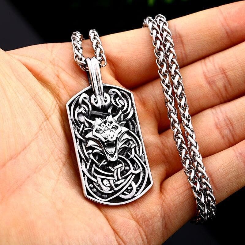 Pendant Necklaces Beier Lucky gift 316L stainless steel Viking Wolf Head Pendant Necklace Nordic Bodyguard Symbol Fashion Animal Jewelry BP8 453|Pendant Necklaces| Ancient Treasures Ancientreasures Viking Odin Thor Mjolnir Celtic Ancient Egypt Norse Norse Mythology