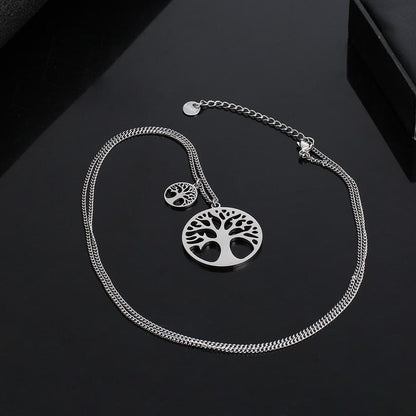 Pendant Necklaces Big Small Round Stainless Steel Trees Of Life Pendants Necklace Women Accessories New Fashion Long Sweater Chains 2019 Wholesale|Pendant Necklaces| Ancient Treasures Ancientreasures Viking Odin Thor Mjolnir Celtic Ancient Egypt Norse Norse Mythology