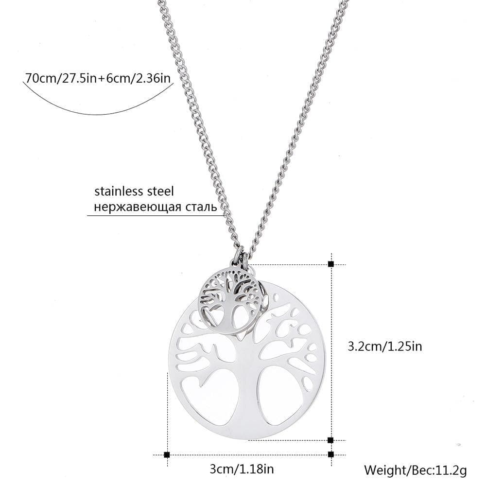 Pendant Necklaces Big Small Round Stainless Steel Trees Of Life Pendants Necklace Women Accessories New Fashion Long Sweater Chains 2019 Wholesale|Pendant Necklaces| Ancient Treasures Ancientreasures Viking Odin Thor Mjolnir Celtic Ancient Egypt Norse Norse Mythology