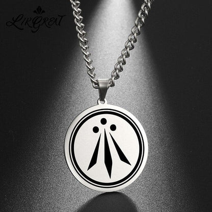 Pendant Necklaces Celtic Awen Stainless Steel Pendant Necklace Ancient Treasures Ancientreasures Viking Odin Thor Mjolnir Celtic Ancient Egypt Norse Norse Mythology