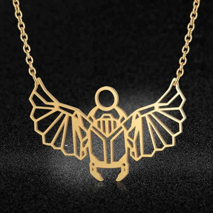 Pendant Necklaces Gold Filled / 40cm Unique Animal Scarab Necklace LaVixMia Italy Design 100% Stainless Steel Necklaces for Women Super Fashion Jewelry Special Gift|Pendant Necklaces| Ancient Treasures Ancientreasures Viking Odin Thor Mjolnir Celtic Ancient Egypt Norse Norse Mythology