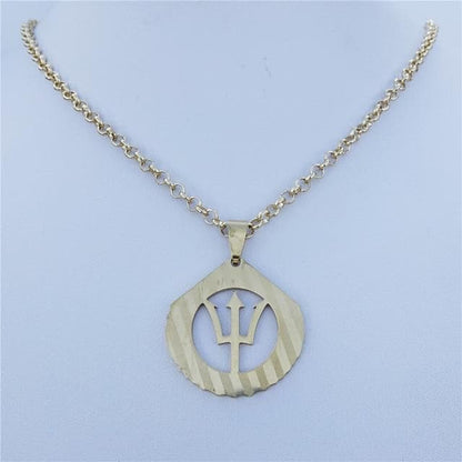 Pendant Necklaces Gold Style 1 Stainless Steel Necklace a lot Percy Jackson the Olympians The Sea of Percy Jackson Trident Pendant Jewelry For Men|Pendant Necklaces| Ancient Treasures Ancientreasures Viking Odin Thor Mjolnir Celtic Ancient Egypt Norse Norse Mythology