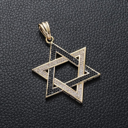 Pendant Necklaces Hip Hop AAA Cubic Zirconia Paved Bling Iced Out Star of David Hexagram Pendants Necklace Male Rapper Jewelry Drop Shipping|Pendant Necklaces| Ancient Treasures Ancientreasures Viking Odin Thor Mjolnir Celtic Ancient Egypt Norse Norse Mythology