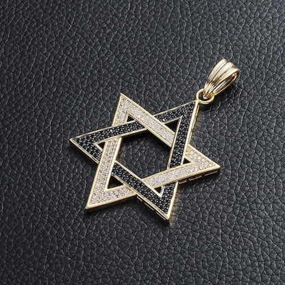 Pendant Necklaces Hip Hop AAA Cubic Zirconia Paved Bling Iced Out Star of David Hexagram Pendants Necklace Male Rapper Jewelry Drop Shipping|Pendant Necklaces| Ancient Treasures Ancientreasures Viking Odin Thor Mjolnir Celtic Ancient Egypt Norse Norse Mythology