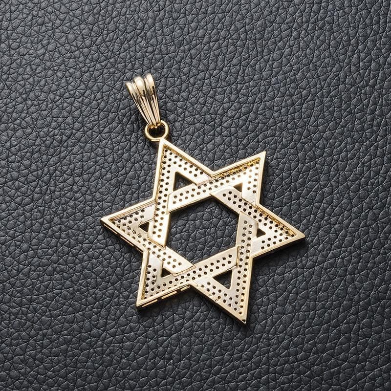 Pendant Necklaces Hip Hop AAA Cubic Zirconia Paved Bling Iced Out Star of David Hexagram Pendants Necklace Male Rapper Jewelry Drop Shipping|Pendant Necklaces| Ancient Treasures Ancientreasures Viking Odin Thor Mjolnir Celtic Ancient Egypt Norse Norse Mythology