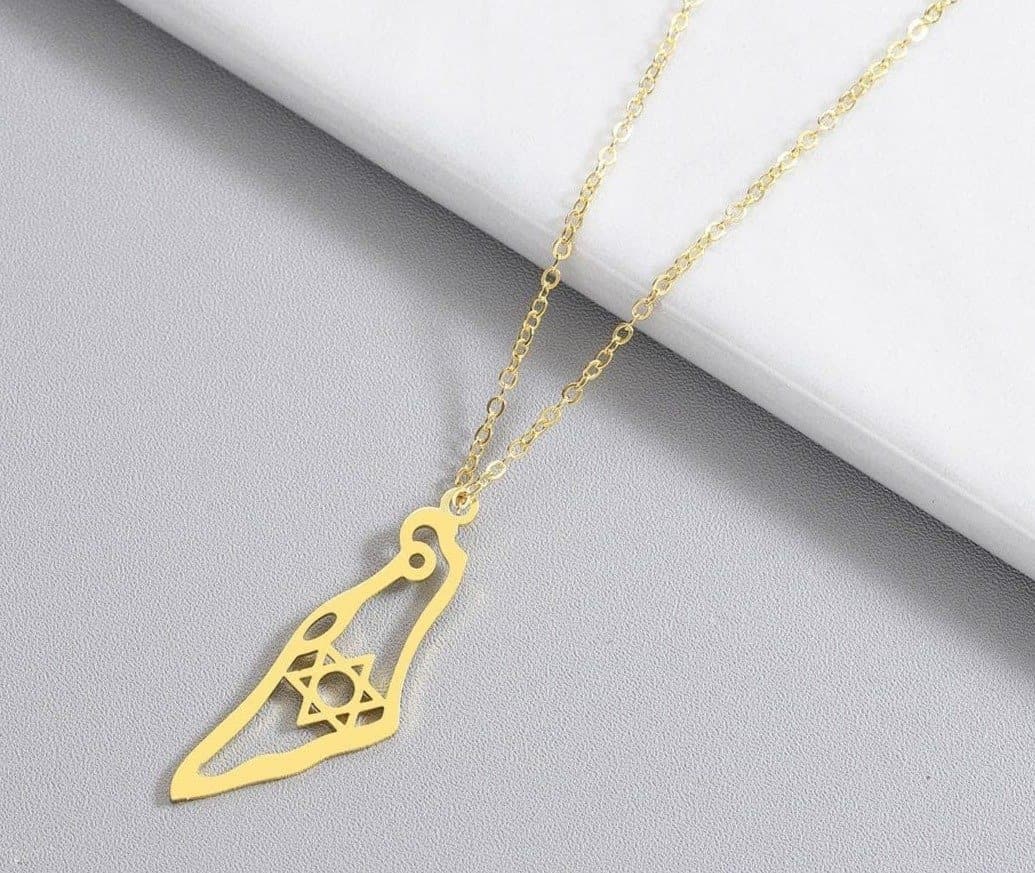 Pendant Necklaces Israel Map Pendant Necklace Stainless Steel Map Of Israel Necklace For Women Men Magen Star Of David Jewish Jewelry Gifts|Pendant Necklaces| Ancient Treasures Ancientreasures Viking Odin Thor Mjolnir Celtic Ancient Egypt Norse Norse Mythology