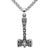 Pendant Necklaces Metal-chain Nordic viking stainless steel thor hammer Mjolnir odin wolf vegvisir pendant necklace with valknut gift bag