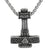 Pendant Necklaces Metal-chain Viking Valknut Mjolner Stainless Steel Necklace Ancient Treasures Ancientreasures Viking Odin Thor Mjolnir Celtic Ancient Egypt Norse Norse Mythology