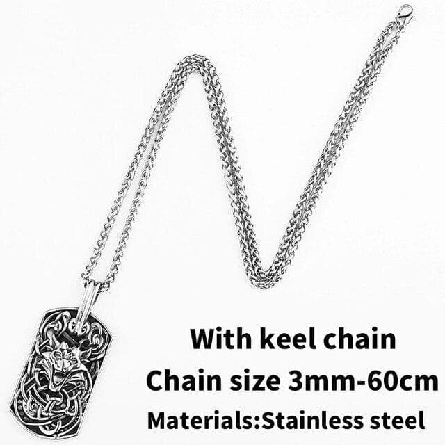 Pendant Necklaces Pendant With Keel Chain Beier Lucky gift 316L stainless steel Viking Wolf Head Pendant Necklace Nordic Bodyguard Symbol Fashion Animal Jewelry BP8 453|Pendant Necklaces| Ancient Treasures Ancientreasures Viking Odin Thor Mjolnir Celtic Ancient Egypt Norse Norse Mythology