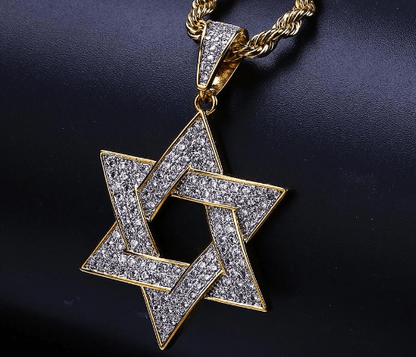 Pendant Necklaces Rope Chain / 18 inch Mason Six Pointed Star of David Pendant Necklace Ancient Treasures Ancientreasures Viking Odin Thor Mjolnir Celtic Ancient Egypt Norse Norse Mythology