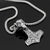Pendant Necklaces Silver Stainless Steel Vintage Viking Punk Rock Gothic Skull Thor's Hammer Pendant Necklace Men's Heavy Hammer Necklaces Jewellery Gift|Pendant Necklaces| Ancient Treasures Ancientreasures Viking Odin Thor Mjolnir Celtic Ancient Egypt Norse Norse Mythology