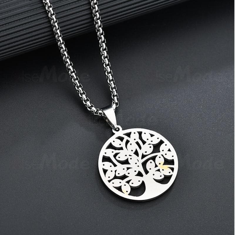 Pendant Necklaces Viking Yggdrasil Tree Solid Stainless Steel Necklace Ancient Treasures Ancientreasures Viking Odin Thor Mjolnir Celtic Ancient Egypt Norse Norse Mythology