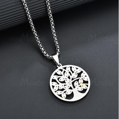 Pendant Necklaces Viking Yggdrasil Tree Solid Stainless Steel Necklace Ancient Treasures Ancientreasures Viking Odin Thor Mjolnir Celtic Ancient Egypt Norse Norse Mythology