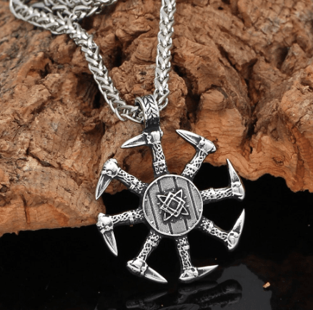 Pendant Necklaces Vikings Kolovrat Amulet Pendant Necklace Ancient Treasures Ancientreasures Viking Odin Thor Mjolnir Celtic Ancient Egypt Norse Norse Mythology