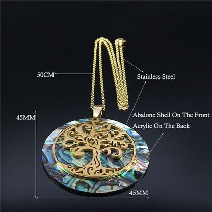 Pendant Necklaces Vikings Tree of Life Abalone Necklace Ancient Treasures Ancientreasures Viking Odin Thor Mjolnir Celtic Ancient Egypt Norse Norse Mythology