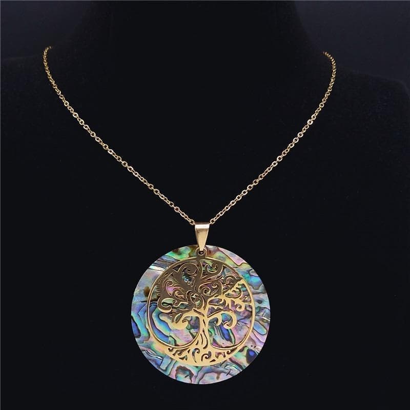 Pendant Necklaces Vikings Tree of Life Abalone Necklace Ancient Treasures Ancientreasures Viking Odin Thor Mjolnir Celtic Ancient Egypt Norse Norse Mythology