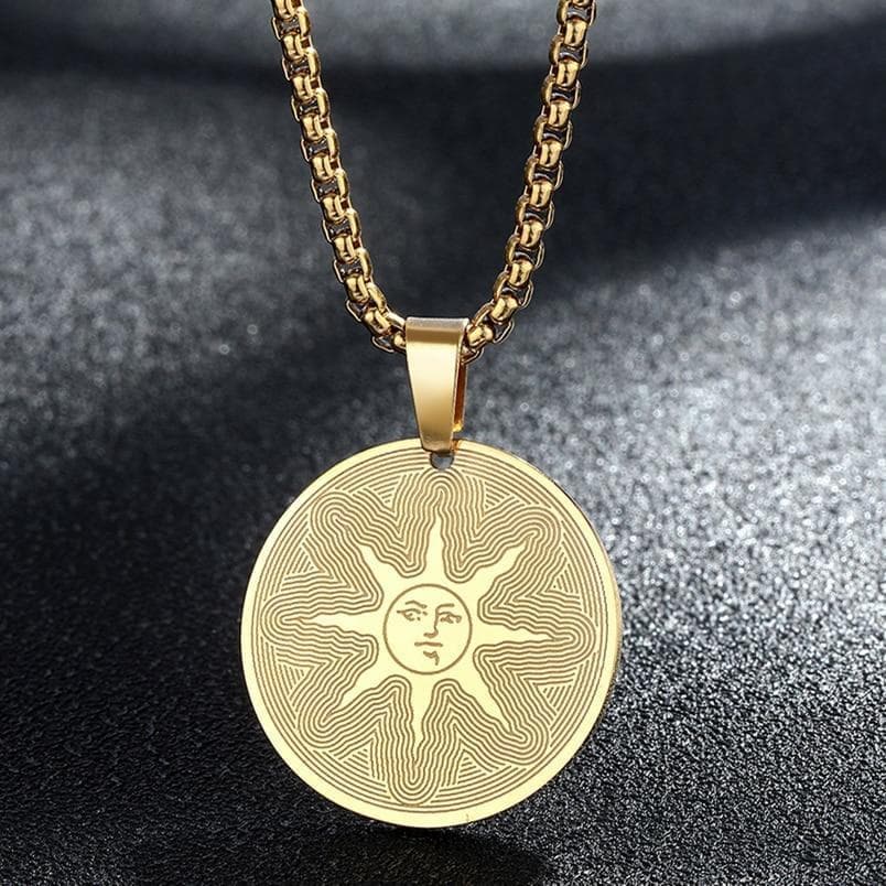 Pendant Necklaces Warrior Of Sunlight Stainless Steel Necklace For Women Men Dark Souls Pendant Solaire Of Astora Sun Solar System Jewelry Gift|Pendant Necklaces| Ancient Treasures Ancientreasures Viking Odin Thor Mjolnir Celtic Ancient Egypt Norse Norse Mythology