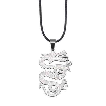 Pendant Necklaces XL0703-leather Simple Personality Men's Necklace Animal Hollow Dragon Pendant Stainless Steel Chain Men And Women Fashion Jewelry Gift|Pendant Necklaces| Ancient Treasures Ancientreasures Viking Odin Thor Mjolnir Celtic Ancient Egypt Norse Norse Mythology