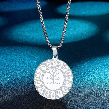 Pendant Necklaces Yggdrasil World Tree Rune Necklace Women Men Stainless Steel Pendant Jewelry Peace Tree Of Life Viking Necklace Dropship|Pendant Necklaces| Ancient Treasures Ancientreasures Viking Odin Thor Mjolnir Celtic Ancient Egypt Norse Norse Mythology