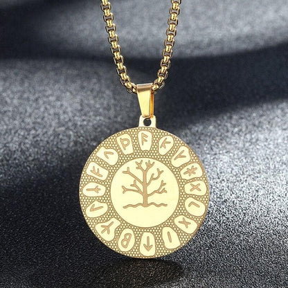 Pendant Necklaces Yggdrasil World Tree Rune Necklace Women Men Stainless Steel Pendant Jewelry Peace Tree Of Life Viking Necklace Dropship|Pendant Necklaces| Ancient Treasures Ancientreasures Viking Odin Thor Mjolnir Celtic Ancient Egypt Norse Norse Mythology