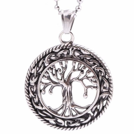 Pendant Necklaces ZORCVENS Tree of Life Pendants Stainless Steel Necklaces Silver Color Necklaces Pendants Women Men Jewelry Gift|tree of life pendant|tree of lifecolorful necklace Ancient Treasures Ancientreasures Viking Odin Thor Mjolnir Celtic Ancient Egypt Norse Norse Mythology