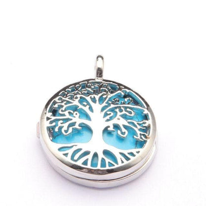 Pendants 1.Blue Turquoise Tree Of Life Two Sided Pattern Alloy Pendant Necklace Jewelry Natural Stone Crystal Fashion Charm Reiki Heal Hanging Accessory|Pendants| Ancient Treasures Ancientreasures Viking Odin Thor Mjolnir Celtic Ancient Egypt Norse Norse Mythology