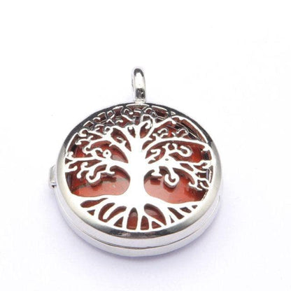 Pendants 12.Red Jasper Tree Of Life Two Sided Pattern Alloy Pendant Necklace Jewelry Natural Stone Crystal Fashion Charm Reiki Heal Hanging Accessory|Pendants| Ancient Treasures Ancientreasures Viking Odin Thor Mjolnir Celtic Ancient Egypt Norse Norse Mythology