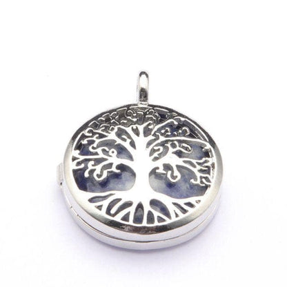 Pendants 16.White Dot Blue Tree Of Life Two Sided Pattern Alloy Pendant Necklace Jewelry Natural Stone Crystal Fashion Charm Reiki Heal Hanging Accessory|Pendants| Ancient Treasures Ancientreasures Viking Odin Thor Mjolnir Celtic Ancient Egypt Norse Norse Mythology