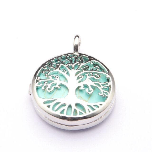 Pendants 2.Turquoise Tree Of Life Two Sided Pattern Alloy Pendant Necklace Jewelry Natural Stone Crystal Fashion Charm Reiki Heal Hanging Accessory|Pendants| Ancient Treasures Ancientreasures Viking Odin Thor Mjolnir Celtic Ancient Egypt Norse Norse Mythology