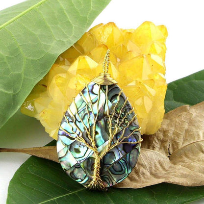 Pendants Hot Sale In 2020 Hand Woven Tree Of Life Abalone Shell Pendant Necklace 52mm Water Drop Shape Fashion Women's Pendant Jewelry|Pendants| Ancient Treasures Ancientreasures Viking Odin Thor Mjolnir Celtic Ancient Egypt Norse Norse Mythology