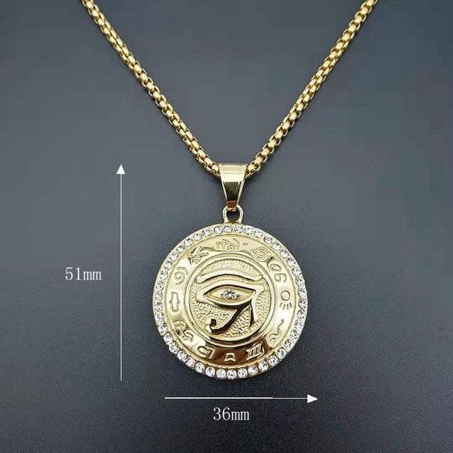 Pendants & Necklaces 50 cm (19 in) Ancient Egypt The Eye Of Horus Pendant Necklace Ancient Treasures Ancientreasures Viking Odin Thor Mjolnir Celtic Ancient Egypt Norse Norse Mythology