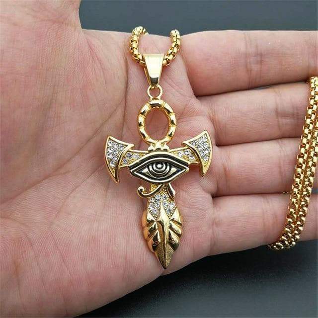 Pendants & Necklaces 50cm / 19 Inches Ancient Egypt The Eye Of Horus Ankh Necklace Ancient Treasures Ancientreasures Viking Odin Thor Mjolnir Celtic Ancient Egypt Norse Norse Mythology