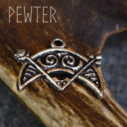 Celtic Cresent & V-Rod Pewter Pendant