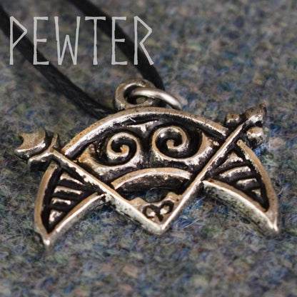 Celtic Cresent & V-Rod Pewter Pendant