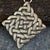 Celtic Diamond Knot Durrow Pewter Pendant