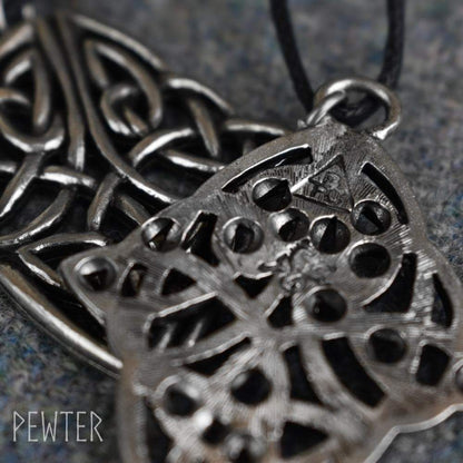 Celtic Diamond Knotwork Pewter Pendant