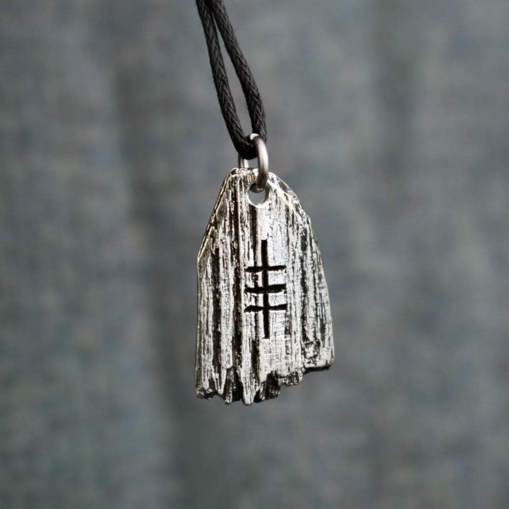 Celtic Ur Ogham Alphabet Pewter Pendant