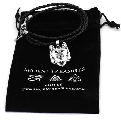 Pendants & Necklaces Fenrir Wolf Head Necklace Ancient Treasures Ancientreasures Viking Odin Thor Mjolnir Celtic Ancient Egypt Norse Norse Mythology