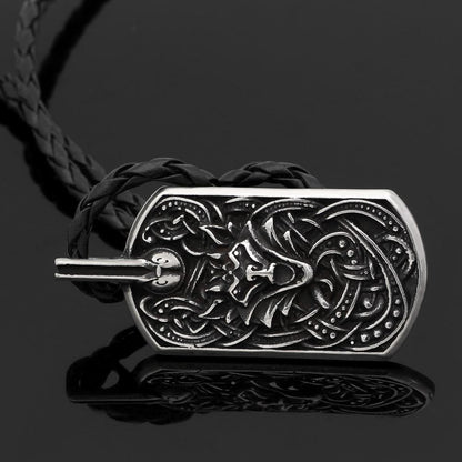 Pendants & Necklaces Marine Grade Stainless Steel Fenrir Pendant Necklace Ancient Treasures Ancientreasures Viking Odin Thor Mjolnir Celtic Ancient Egypt Norse Norse Mythology