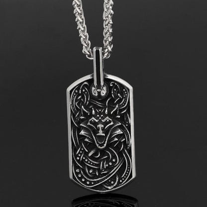 Pendants & Necklaces Metal Chain Marine Grade Stainless Steel Fenrir Pendant Necklace Ancient Treasures Ancientreasures Viking Odin Thor Mjolnir Celtic Ancient Egypt Norse Norse Mythology