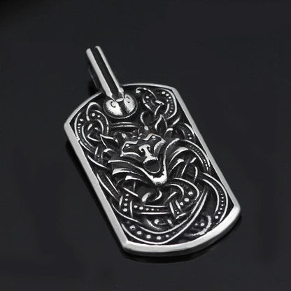 Pendants & Necklaces Pendant Marine Grade Stainless Steel Fenrir Pendant Necklace Ancient Treasures Ancientreasures Viking Odin Thor Mjolnir Celtic Ancient Egypt Norse Norse Mythology