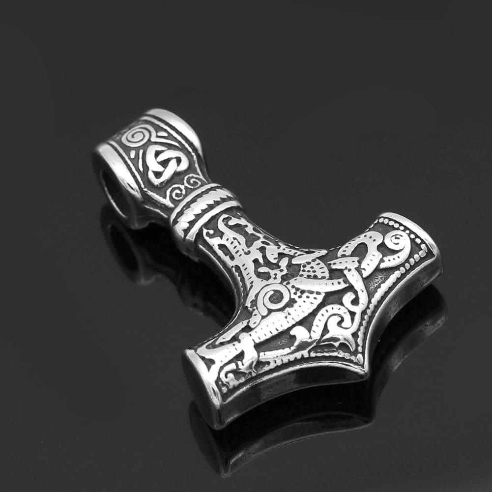 Pendants & Necklaces Silver Mjolnir Pendants Ancient Treasures Ancientreasures Viking Odin Thor Mjolnir Celtic Ancient Egypt Norse Norse Mythology