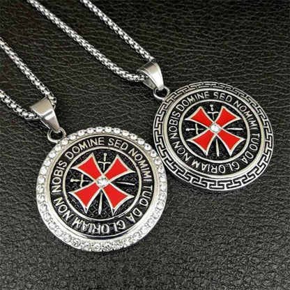 Pendants & Necklaces Stainless Steel Knights Templar Necklace Ancient Treasures Ancientreasures Viking Odin Thor Mjolnir Celtic Ancient Egypt Norse Norse Mythology