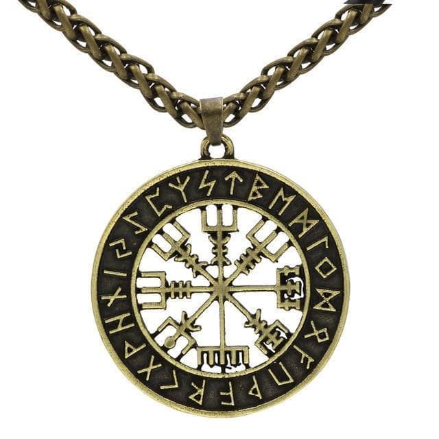 Pendants & Necklaces Stainless Steel Viking Vegvisir Pendant Necklace Ancient Treasures Ancientreasures Viking Odin Thor Mjolnir Celtic Ancient Egypt Norse Norse Mythology