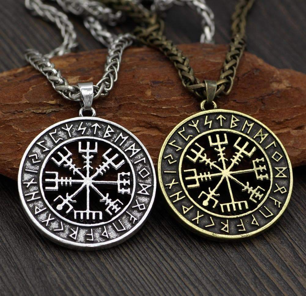 Pendants & Necklaces Stainless Steel Viking Vegvisir Pendant Necklace Ancient Treasures Ancientreasures Viking Odin Thor Mjolnir Celtic Ancient Egypt Norse Norse Mythology