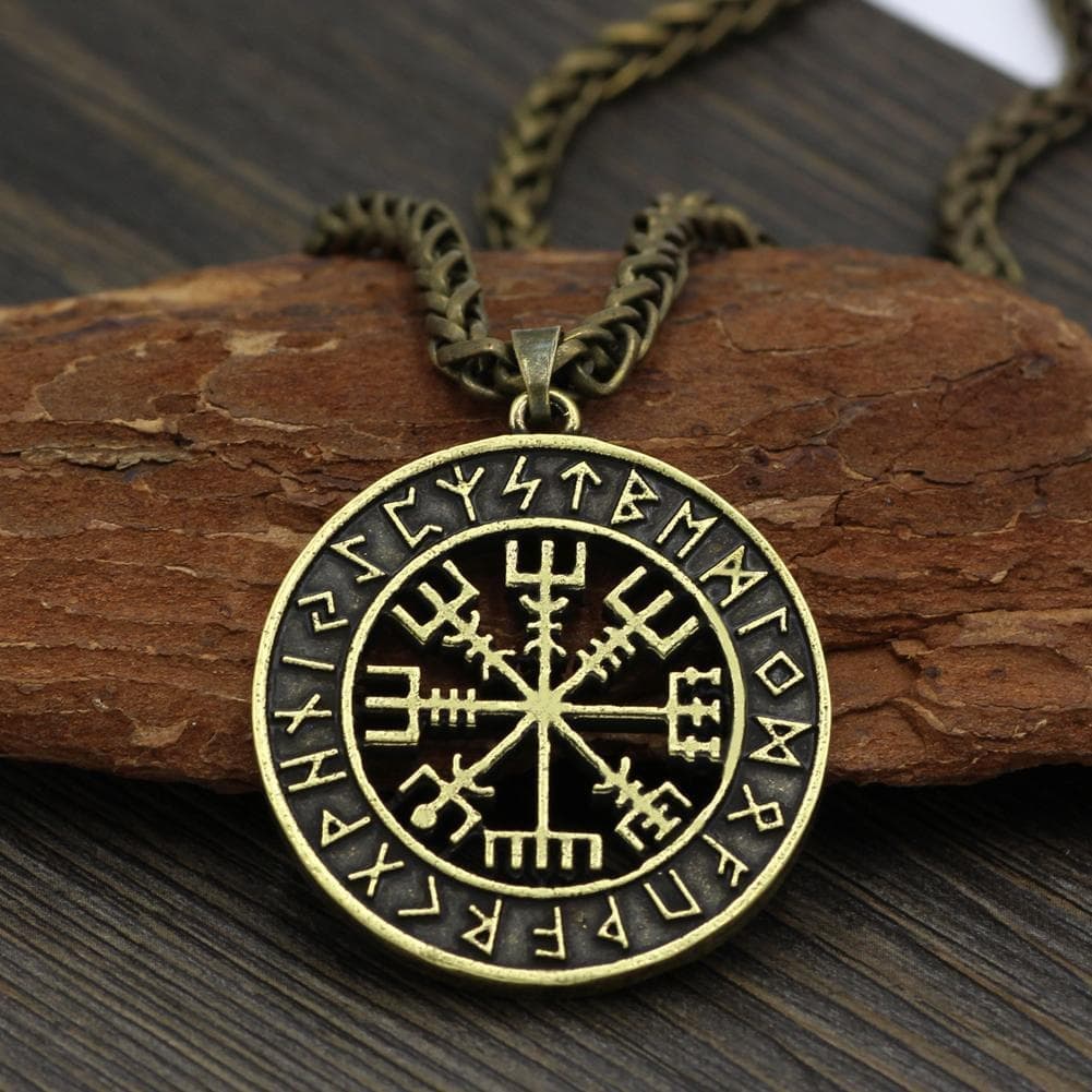 Pendants & Necklaces Stainless Steel Viking Vegvisir Pendant Necklace Ancient Treasures Ancientreasures Viking Odin Thor Mjolnir Celtic Ancient Egypt Norse Norse Mythology