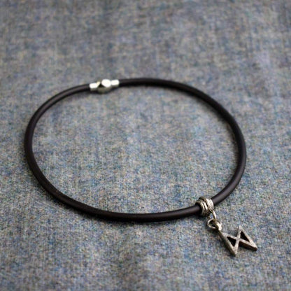 Viking Norse Dagaz Runic Alphabet Choker Necklace