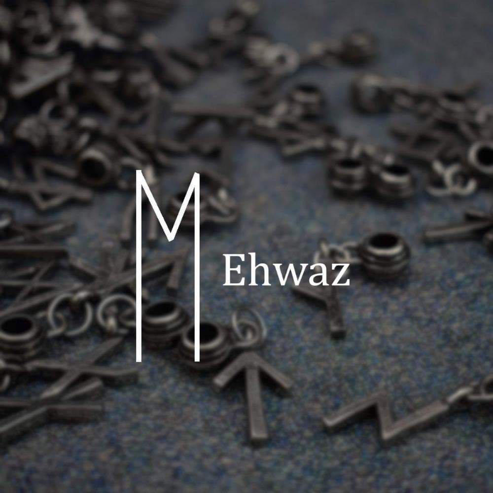 Viking Norse Ehwaz Runic Alphabet Choker Necklace